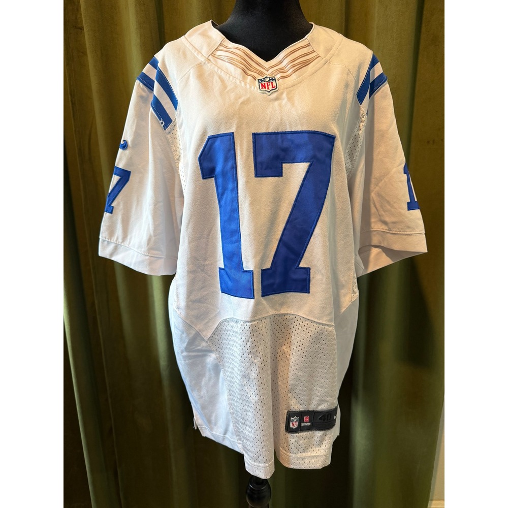 Nike Indianapolis Colts Austin Collie 17 Jersey Mens 40 White On Field Stitched